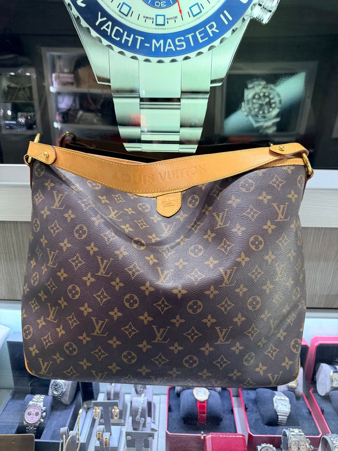 Pre-owned Louis Vuitton Delightful MM Monogram Beige interior (2013)
