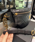 Pre-owned Chanel Quilted Waist Belt / Sling Bag 2024 Microchip