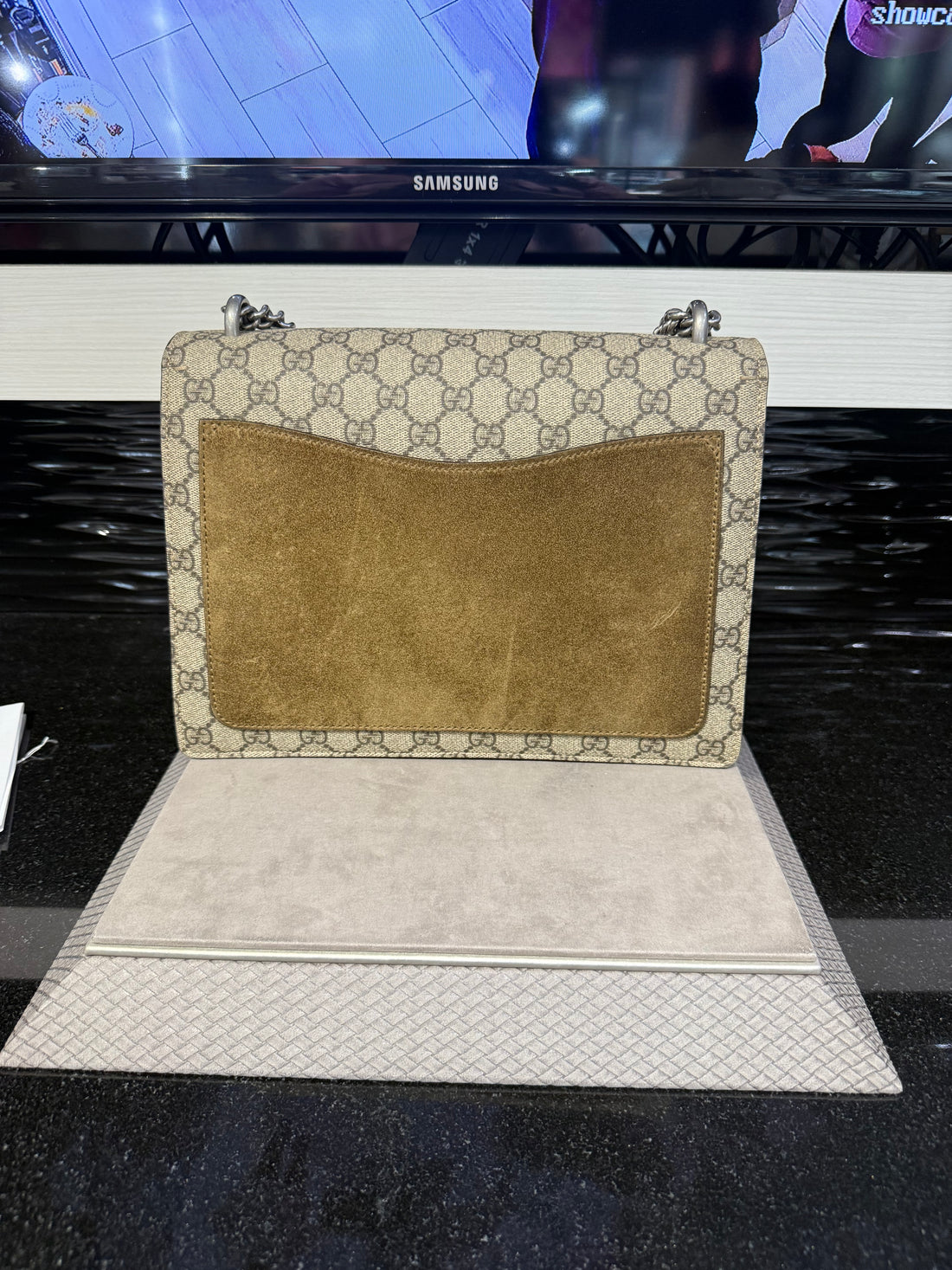 Pre-owned Gucci Dionysus Medium GG Shoulder Bag Beige