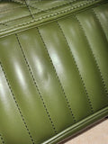Pre-owned Gucci GG Marmont Matelasse Shoulder Bag in Army Green