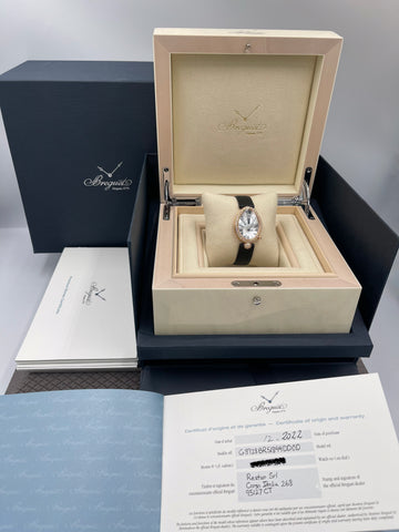 Pre-owned Breguet Reine de Naples 8928BR Automatic 18K Rose Gold Diamond Mother of Pearl Dial Women's Watch (2022)