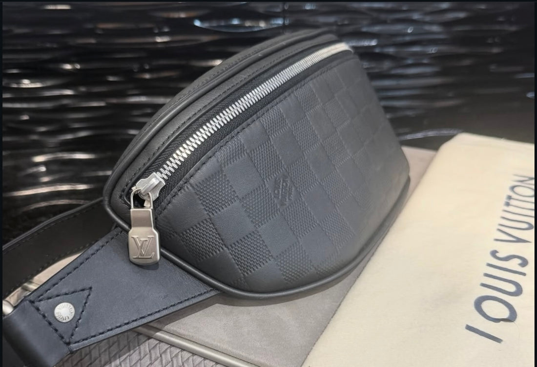 Pre-owned Louis Vuitton Bumbag Damier Infini Leather Onyx Campus Model MI0211