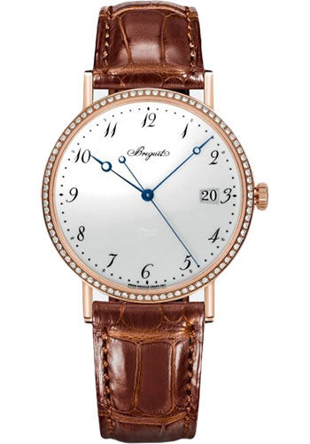 Breguet Classique 5178 - Rose Gold Case - White Enamel Dial - Brown Leather Strap - 5178BR/29/9V6/D000