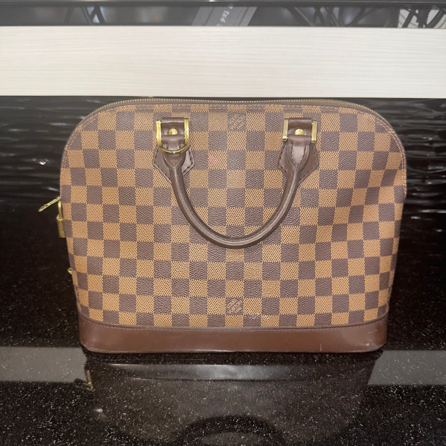 Pre-Owned Louis Vuitton Alma PM – Damier Ebene