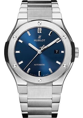 Hublot Classic Fusion Blue Titanium Bracelet Watch-548.NX.7170.NX