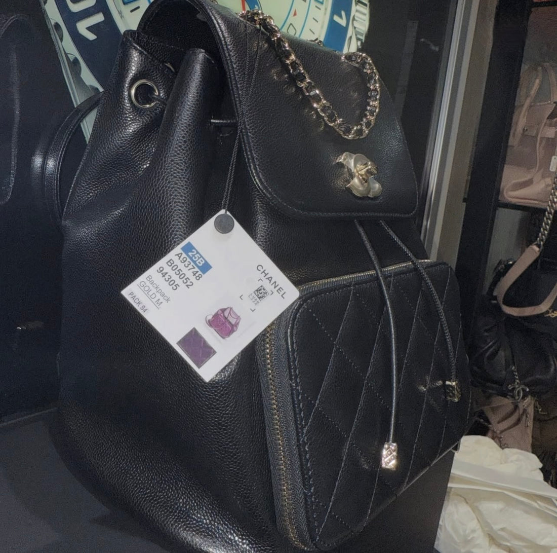 Unworn Chanel Caviar Quilted Business Affinity Backpack 2025