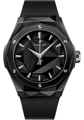 Hublot Classic Fusion Orlinski Black Magic Watch - 40 mm - Black Ceramic Dial - Black Smooth Rubber Strap-550.CS.1800.RX.ORL21