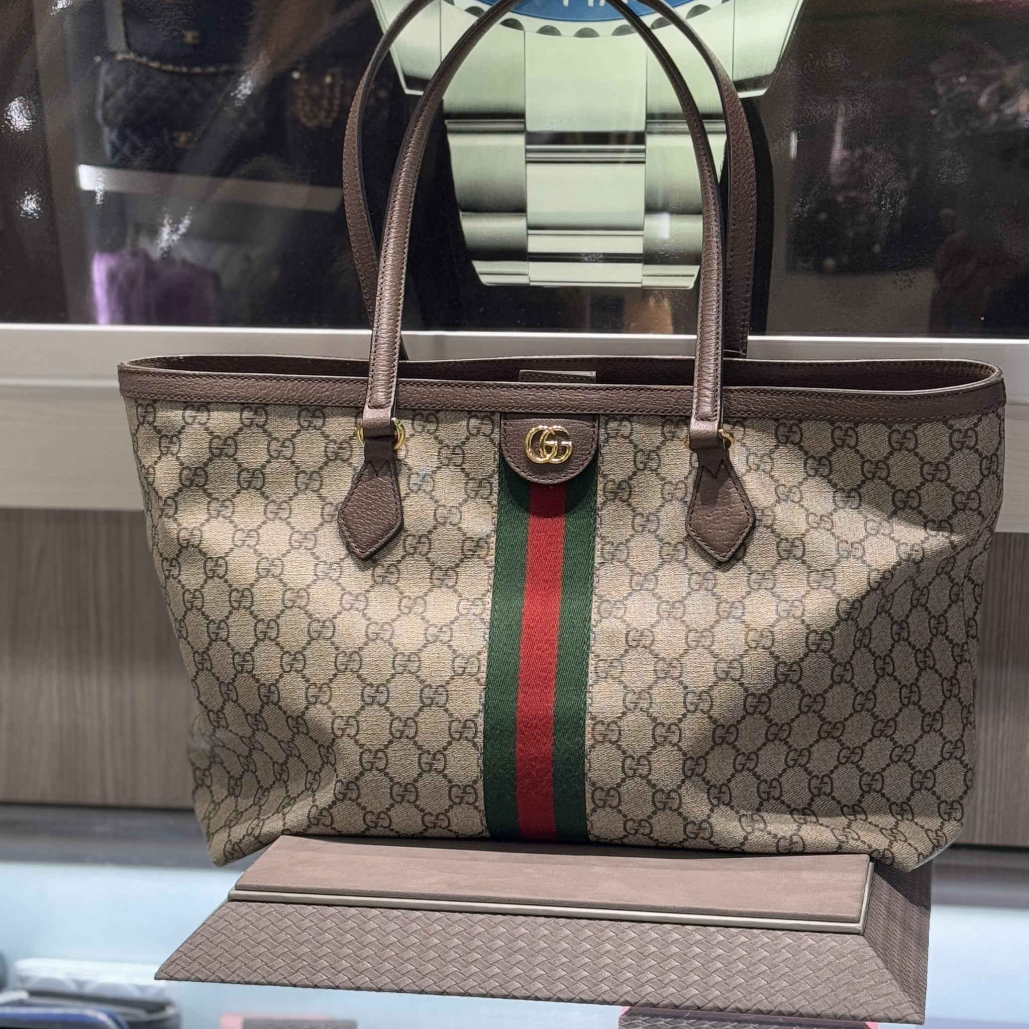 Pre-owned Gucci Ophidia medium tote bag