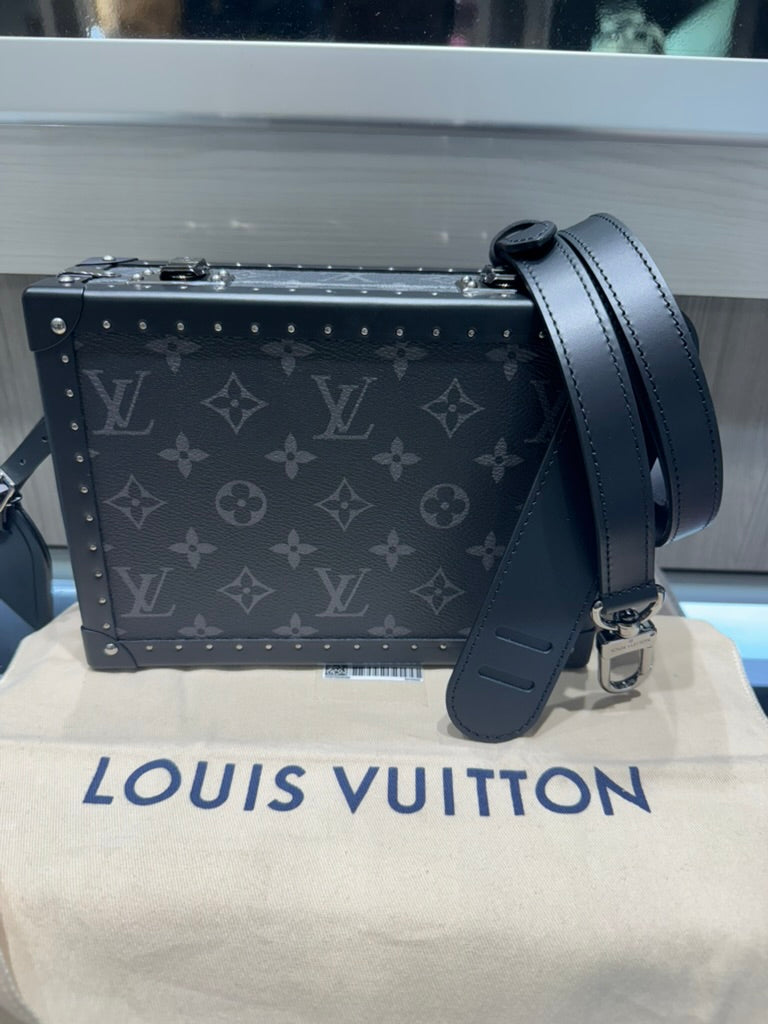 Unworn Louis Vuitton Trunk Clutch Box - Monogram Eclipse Model: M20251
