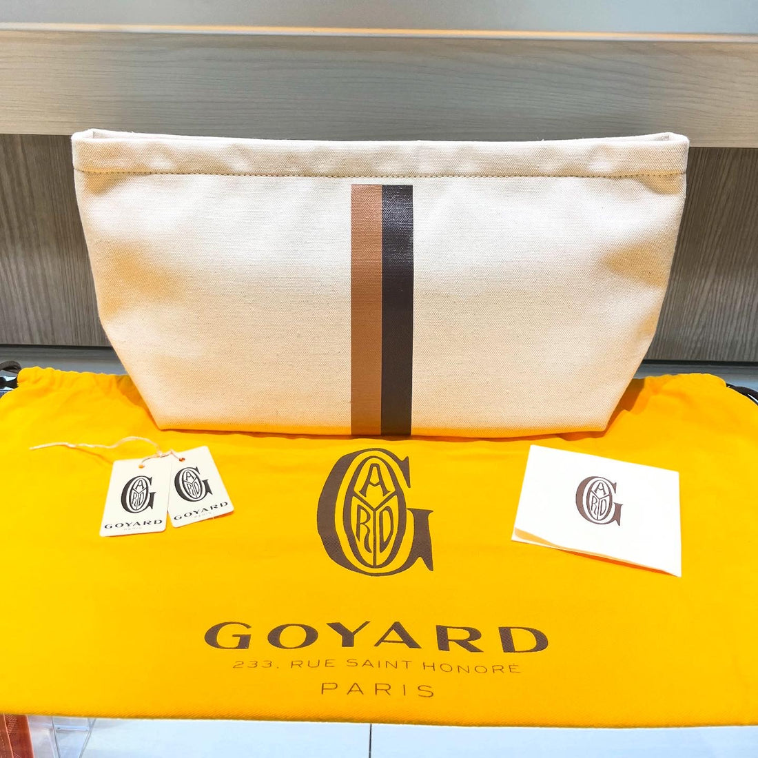 Pre-owned Goyard Nécessaire bag w/ duster