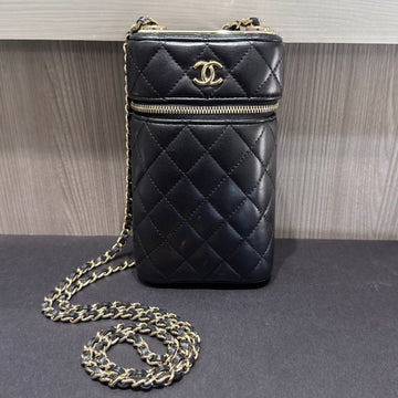 Pre-owned Chanel Classic Vanity Phone Holder with Chain (2020–2021)