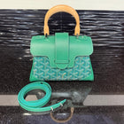 Unworn Goyard Saïgon Souple Mini Bag Green Goyardine & Calfskin (2024)