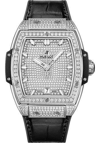 Hublot Spirit Of Big Bang Titanium Full Pave Watch - 39 mm - Titanium Dial-665.NX.9010.LR.1604