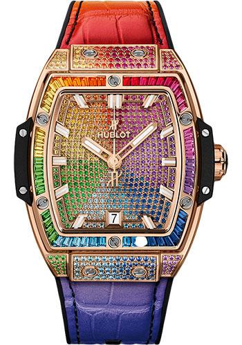 Hublot Spirit Of Big Bang King Gold Rainbow Watch - 39 mm - 18K King Gold Dial-665.OX.9910.LR.0999