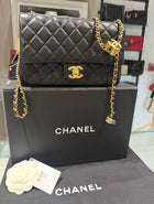 Unworn Chanel 2025 Shiny Lambskin Mini Flap Bag with Gold-Tone Metal