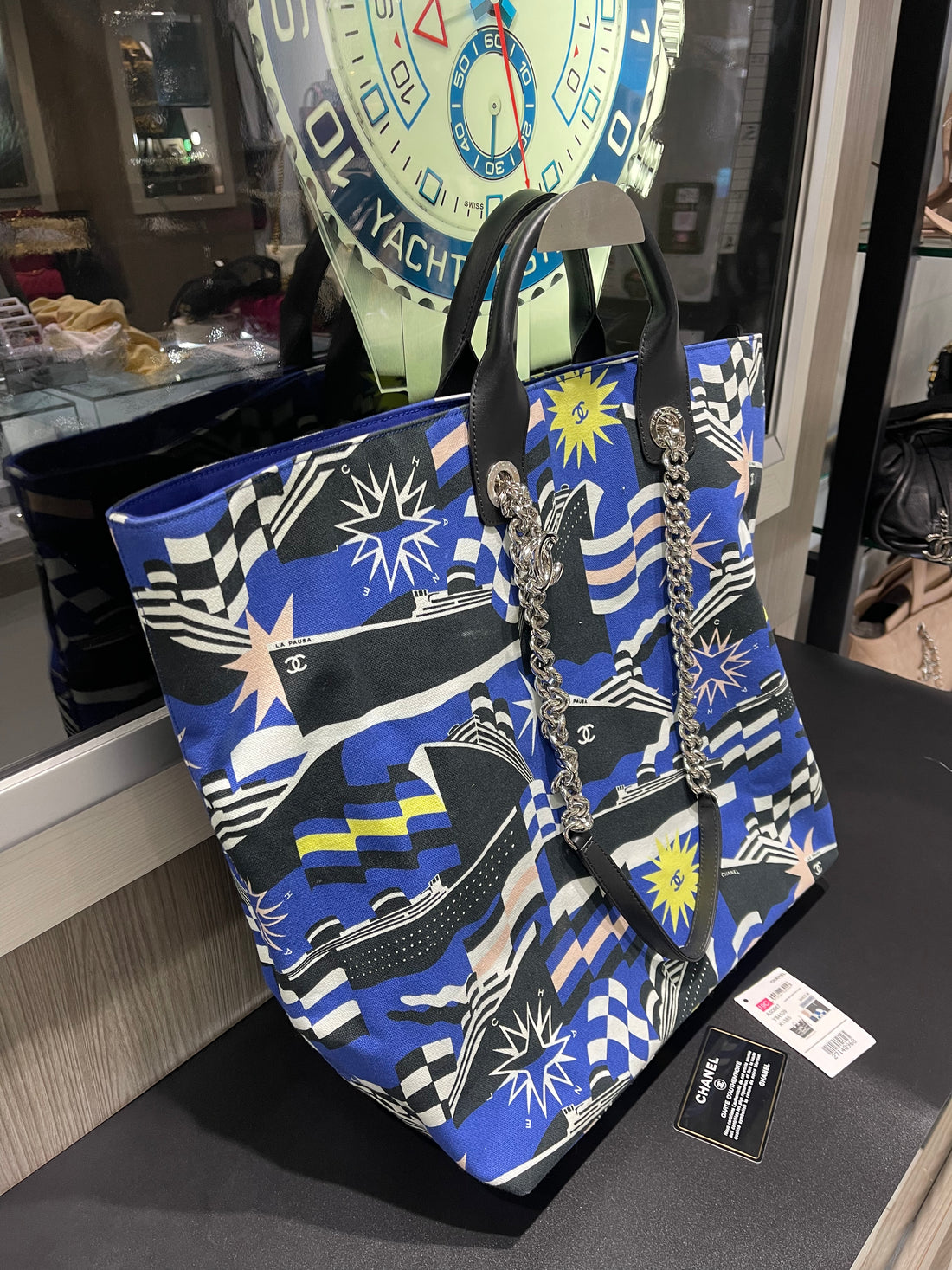 Pre-Owned Chanel Large La Pausa Bay Cruise Collection Tote