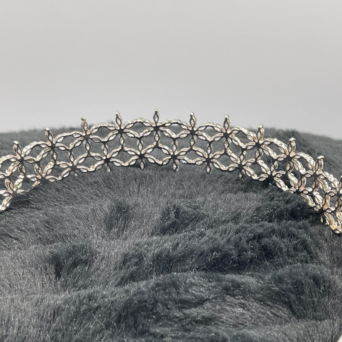 Sterling Silver CZ Tiara Headband | Cubic Zirconia | 30.2 grams (19.4 DWT)