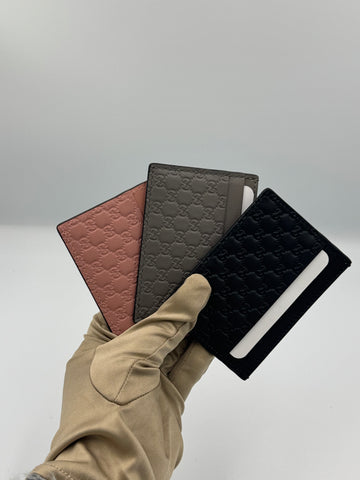 Unworn Gucci Microguccissima Card Holder Style: 262837