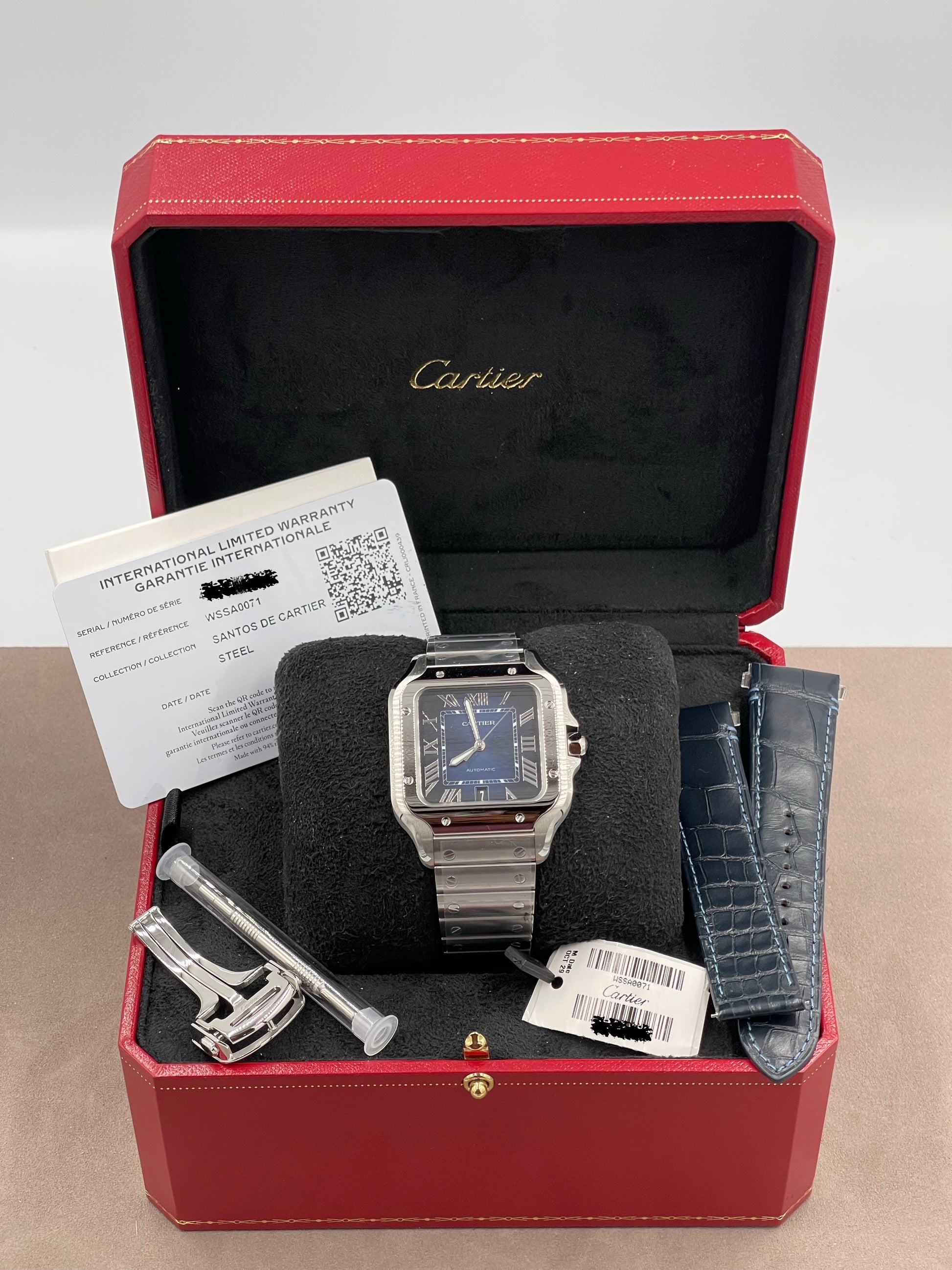 Unworn Cartier Santos de Cartier Watch (Large Model) 2025