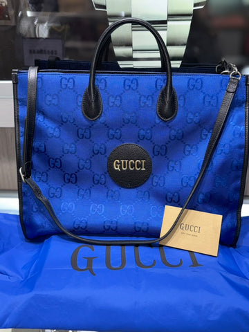 Pre-owned Gucci Blue Off the grid tote with dustbag