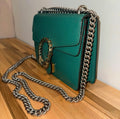 Pre-owned Gucci Mini Dionysus Shoulder Bag in Emerald Green Calfskin (Model 421970)