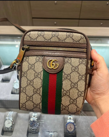 Pre-owned Gucci GG Ophidia Shoulder Bag Style: 598127