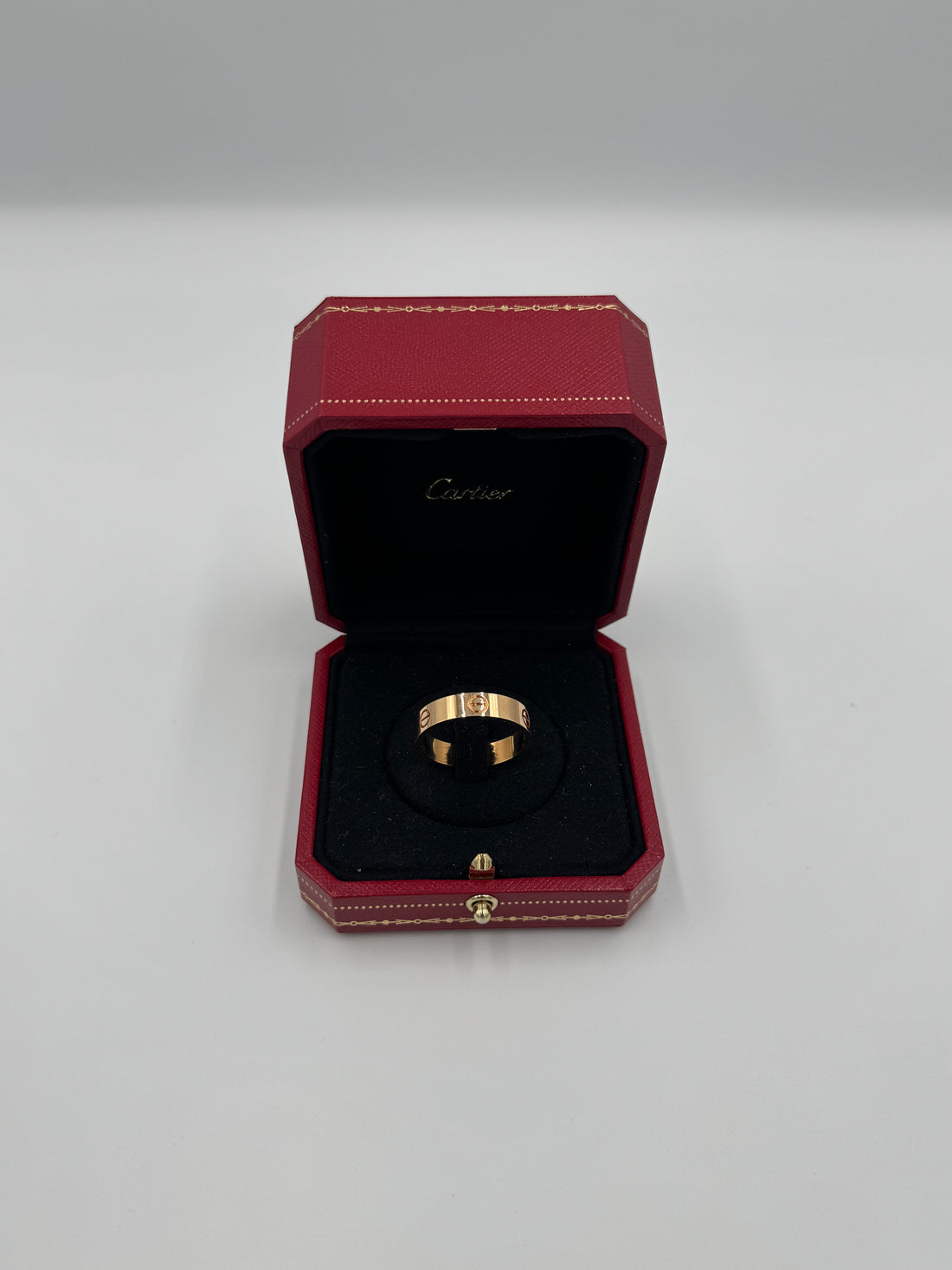 Pre-owned Cartier Love Ring Mens Rose Gold LVM741