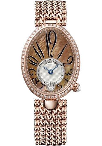 Breguet Reine de Naples 8918 - Rose Gold Case - Mother-Of-Pearl Dial - Rose Gold Chain Bracelet - 8918BR/5T/J20/D000