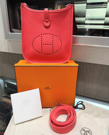 Unworn Hermes Clemence Rose Texas Evelyne 16 TPM WTS 002 (2024)