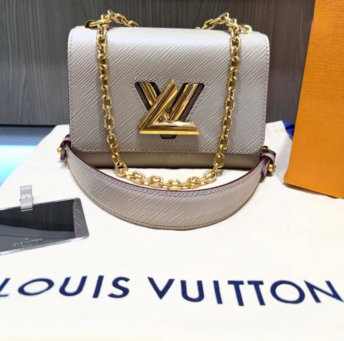 Louis Vuitton Twist PM Crossbody Galet Grey Epi Leather M21133