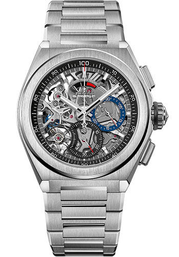 Zenith Defy El Primero 21 Watch - Titanium - Openworked Dial - Titanium Bracelet - 95.9000.9004/78.M9000