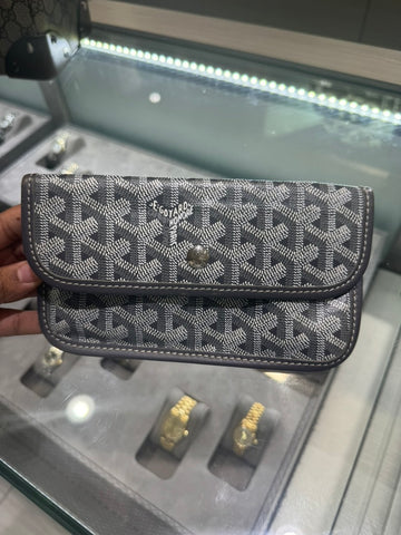 Pre-owned Goyard Goyardine Pouch Grey