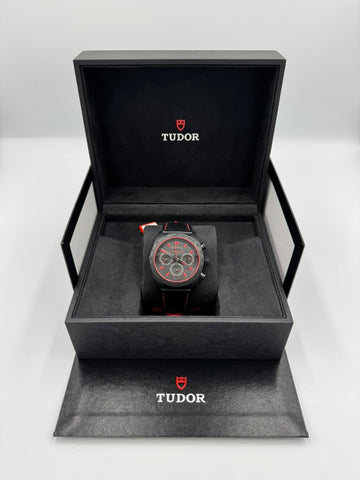 Unworn TUDOR Fastrider Blackshield 42000CR BLACK DIAL W/CARD