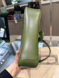 Pre-owned Gucci GG Marmont Matelasse Shoulder Bag in Army Green