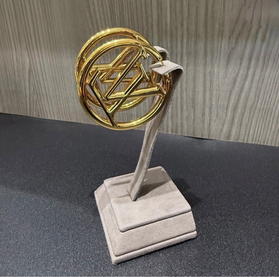 Pre-owned Louis Vuitton Louise Hoop GM Earrings