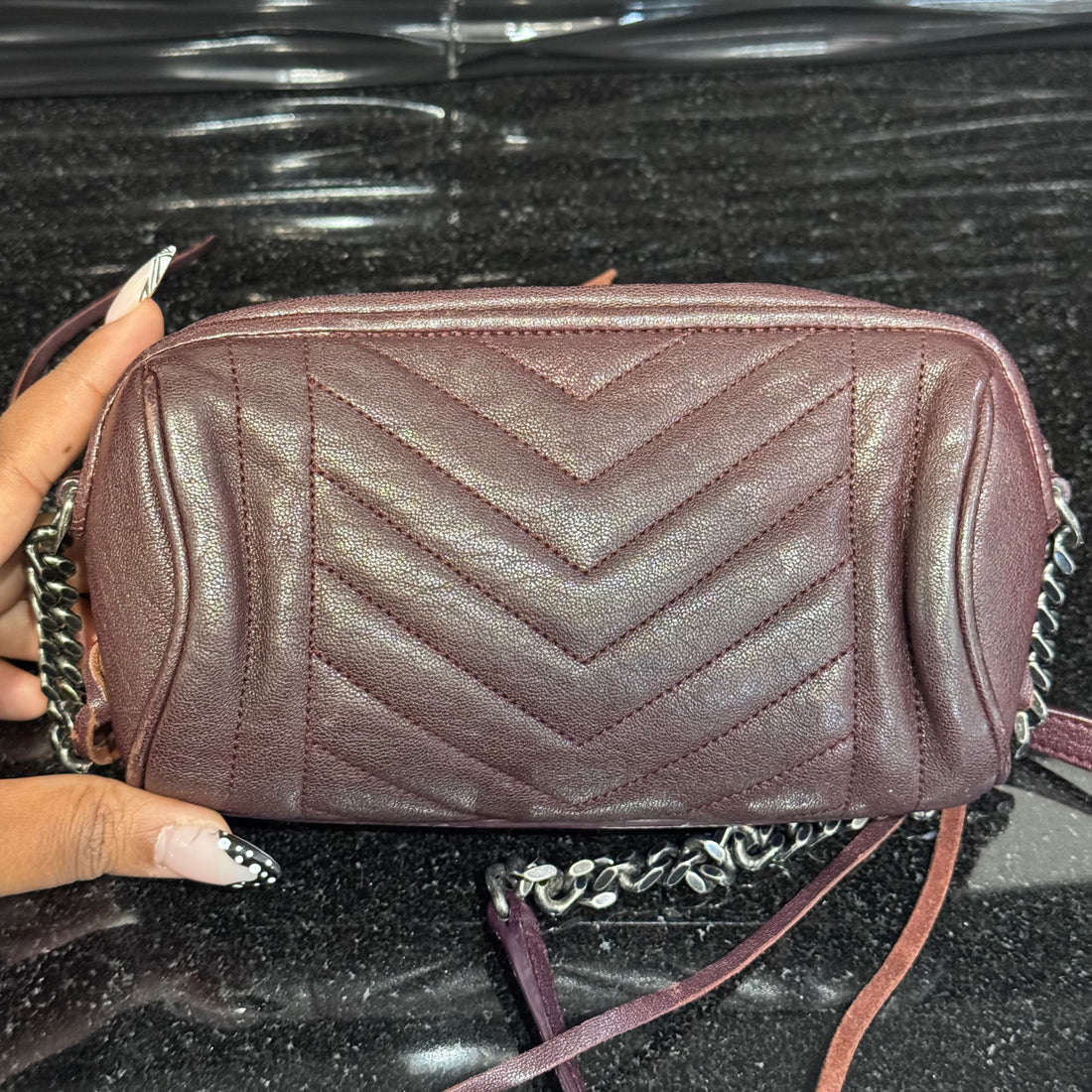 Pre-owned YSL Saint Laurent Monogram East West Rider Bag