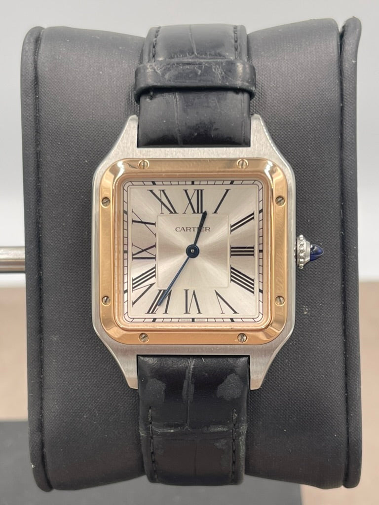 Pre-owned Cartier Santos-Dumont Small Model Two-Tone Quartz Watch Ref. W2SA0038