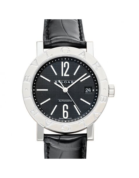 Bvlgari Automatic Black Dial Stainless Steel Men's Watch