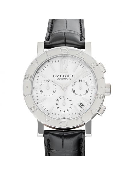 Bvlgari Automatic White Dial Stainless Steel Men's Watch