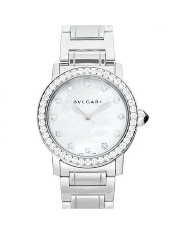 Bvlgari Automatic Mother of pearl Dial Stainless Steel Ladies Watch