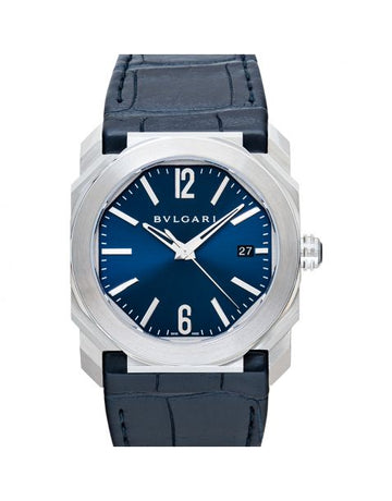 Bvlgari Octo Automatic Blue Dial Stainless Steel Men's Watch