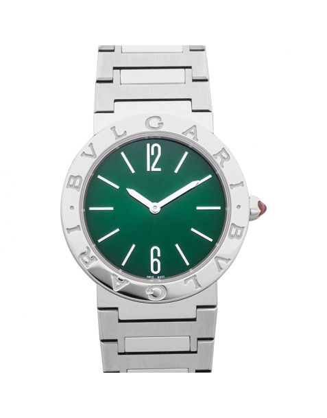 Bvlgari Quartz Green Dial Ladies Watch