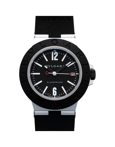 Bvlgari Aluminium Automatic Black Dial Men's Watch