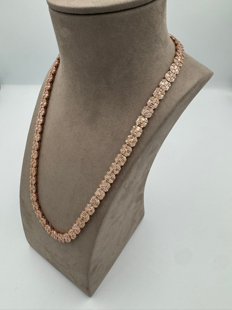 14K Large Rose Gold Necklace