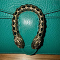 Pre-owned Gucci Mini Dionysus Shoulder Bag in Emerald Green Calfskin (Model 421970)