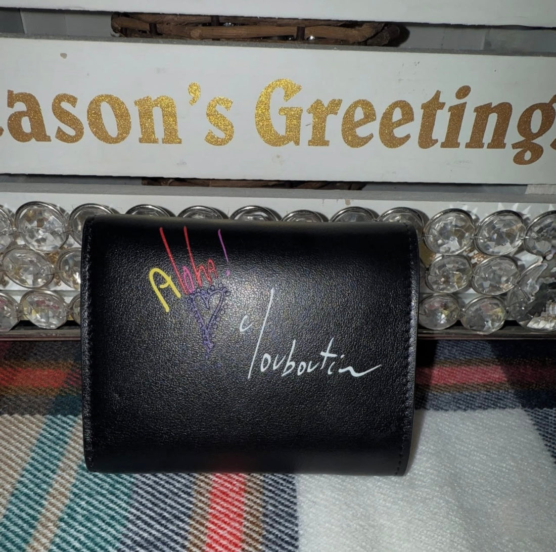 Pre-owned Christian Louboutin Hawaii with Love Wallet