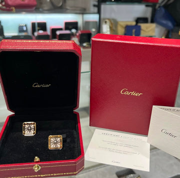 Pre-owned Santos de Cartier Cufflinks