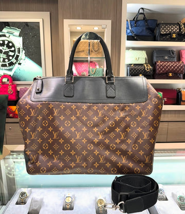 Pre-owned Louis Vuitton Neo Greenwich Tote with strap Monogram Macassar AA0131 (2011)