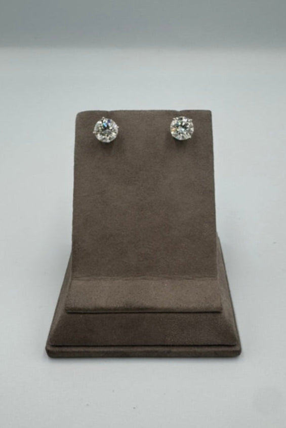 5.12 ctw Lab Grown Solitare Diamond Earrings