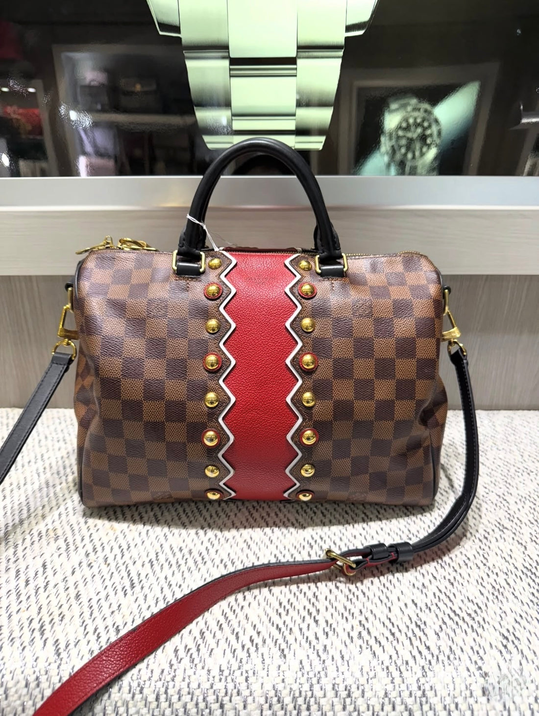 Pre-owned Louis Vuitton Speedy 30 Limited Edition Karakoram w/ Strap (2018)
